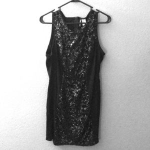 Black Sequin Dress